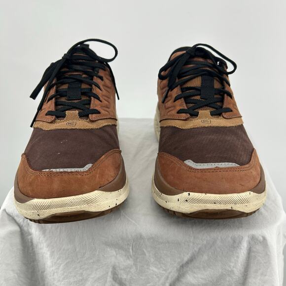Men\'s Bison Brown Toasted Coconut KEEN WK400 Leather Walking Shoes 12M 1028171 main image 5